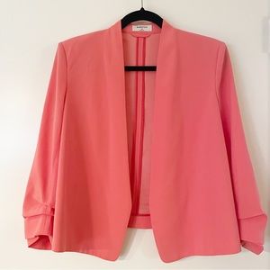 Babaton Aritzia Coral Pink Power Blazer Size 12